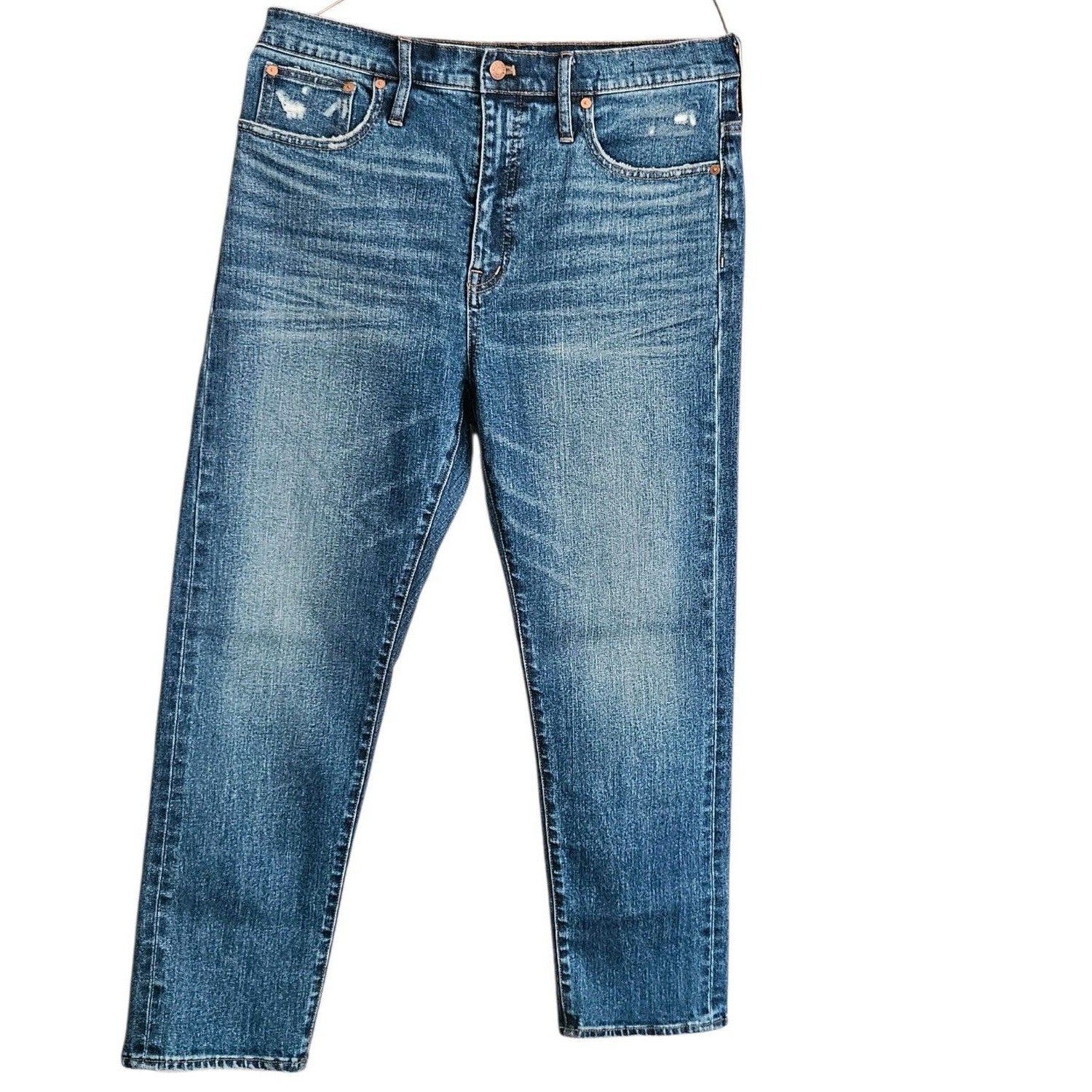 Madewell Classic Straight Jeans Woodcrest Wash Selvedge Edition Blue Womens 31